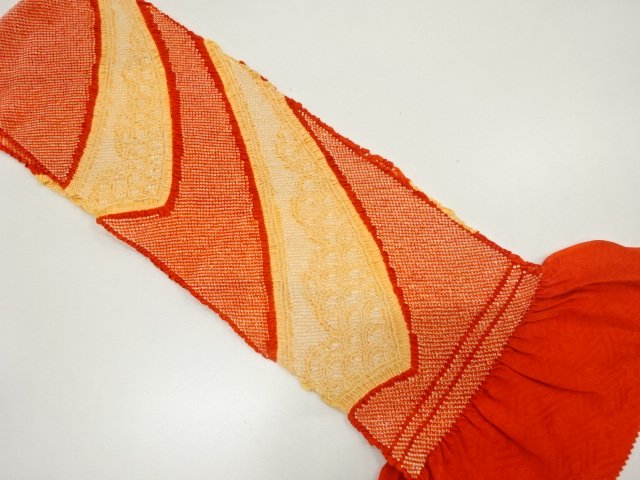JAPANESE KIMONO / OBIAGE FOR FURISODE / SHIBORI / SILK
