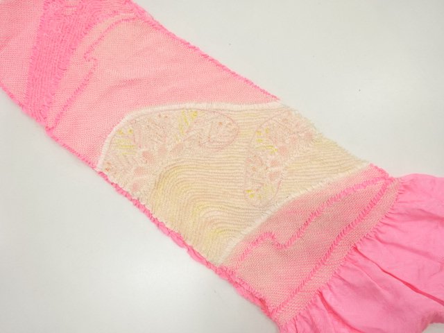 JAPANESE KIMONO / OBIAGE FOR FURISODE / SHIBORI / SILK