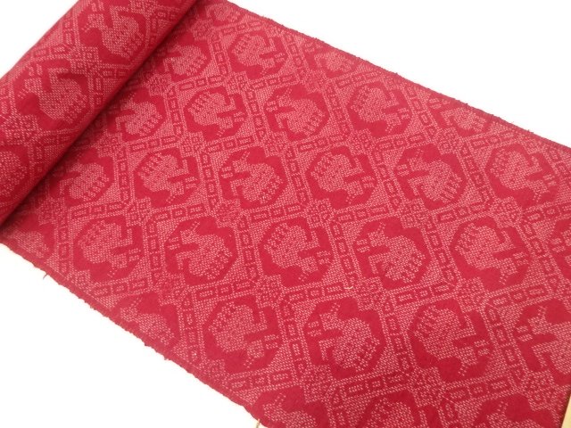 JAPANESE KIMONO / ANTIQUE BOLT FOR KIMONO / SILK / TSUMUGI