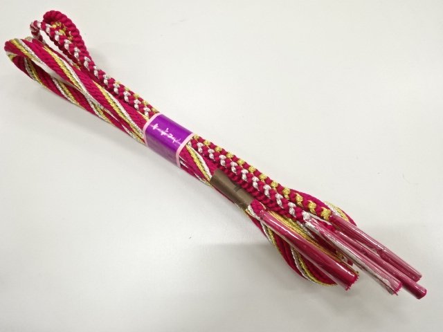 未使用品　正絹　手組帯締め