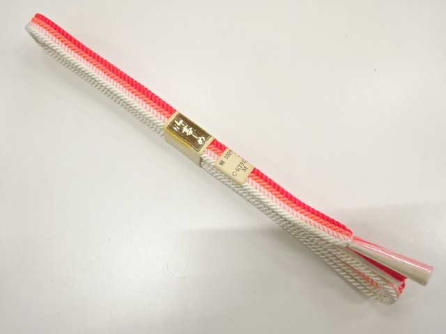 未使用品　正絹　手組帯締め