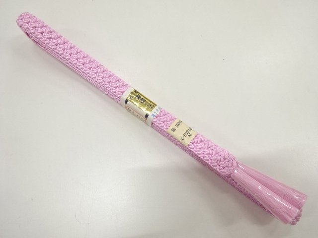 未使用品　正絹　手組帯締め