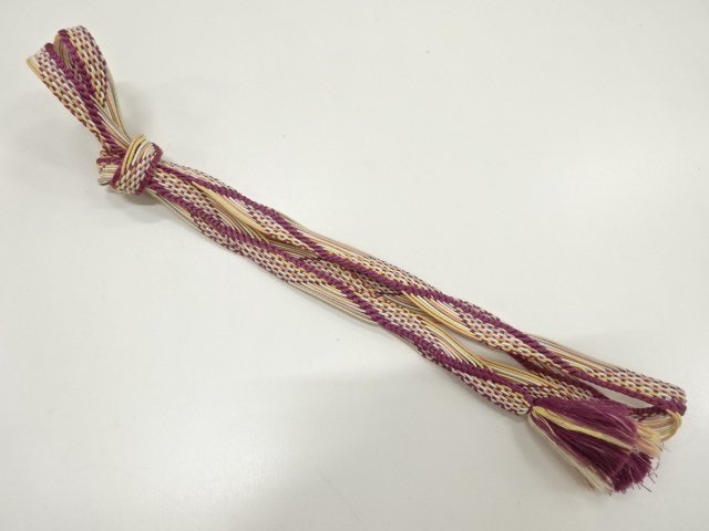 正絹　夏手組帯締め