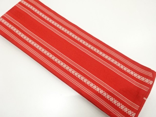 JAPANESE KIMONO / ANTIQUE CHIKUZEN HAKATA HANHABA OBI (WEARABLE)