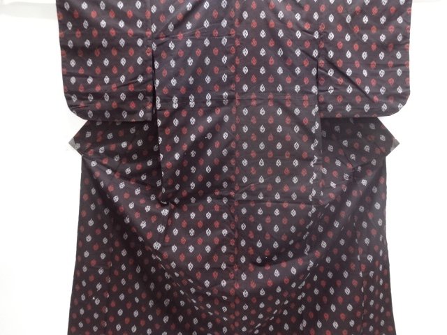 JAPANESE KIMONO / ANTIQUE TAISHO ROMANTIC ABSTRACT PATTERN WOVEN HITOE