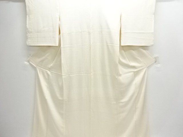 JAPANESE KIMONO / ANTIQUE WHITE BROCADE KIMONO FOR SUMMER NAKAGI