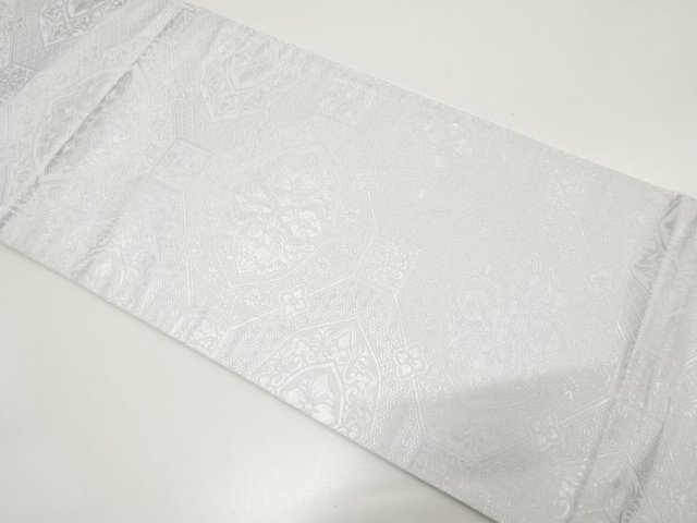 JAPANESE KIMONO / HANA-SHUKUGAWA PATTERN WOVEN FUKURO OBI