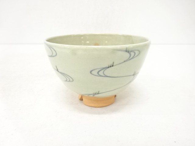 阿漕窯造　流水絵　茶碗