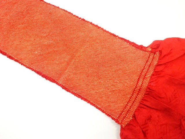 JAPANESE KIMONO / OBIAGE FOR FURISODE / SILK / SHIBORI