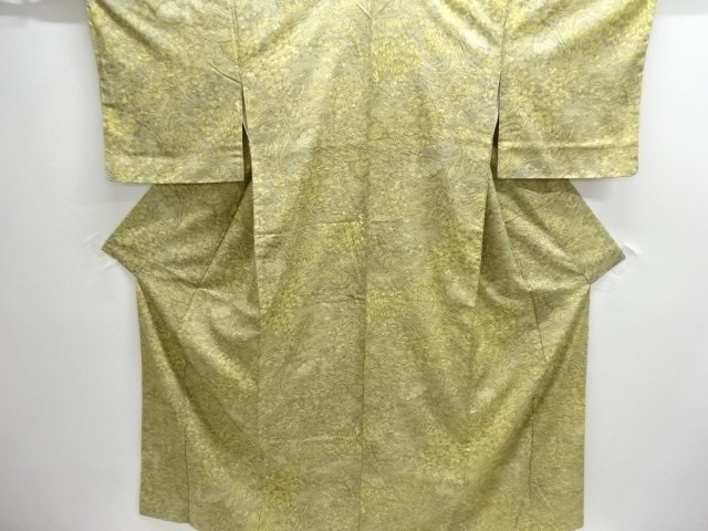 草花模様本場大島紬着物（染）