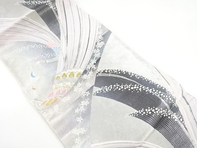 鳳凰模様織り出し袋帯