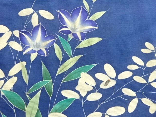 アンティーク　駒絽蛍に萩模様名古屋帯（材料）