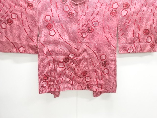 未使用品　本総絞り抽象模様羽織