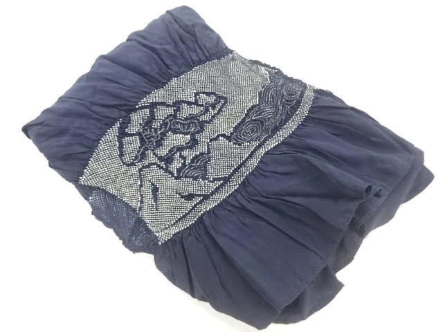 JAPANESE HEKO OBI / FOR MEN / SHIBORI / LEAVES