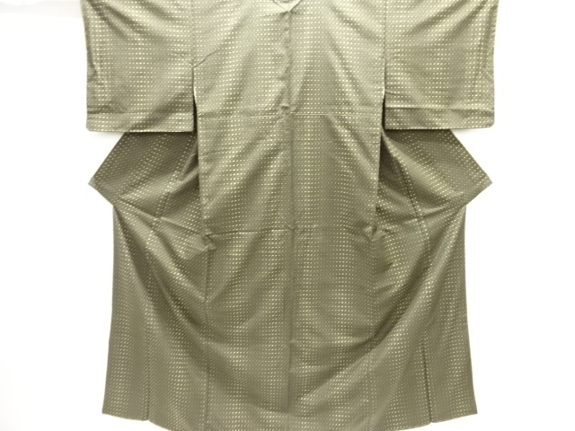 未使用品　絣柄織り出し手織り紬着物