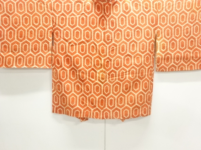 アンティーク　本総絞り　亀甲模様羽織