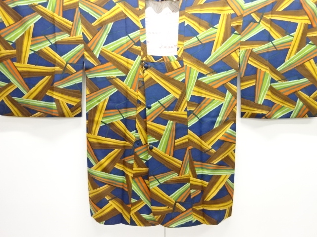 葉模様道行コート