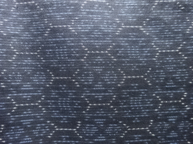 JAPANESE KIMONO / ANTIQUE HAORI / SILK / DORO OSHIMA TSUMUGI / WOVEN ABSTRACT PATTERN