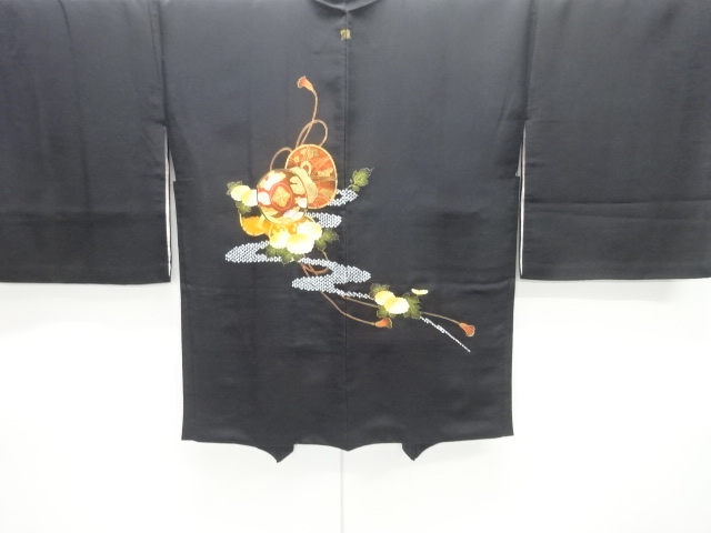 JAPANESE HAORI COAT / KIKU & DRUM / ONE CREST 
