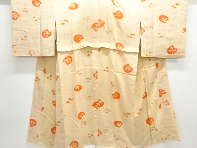 JAPANESE KIMONO / ANTIQUE JUBAN / UCHIWA FAN