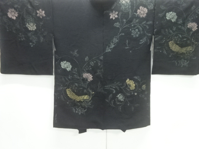 花鳥模様織り出し絵羽織