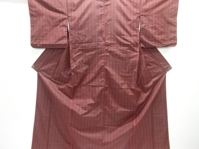 JAPANESE KIMONO / YONEZAWA TSUMUGI / WOVEN GRID 
