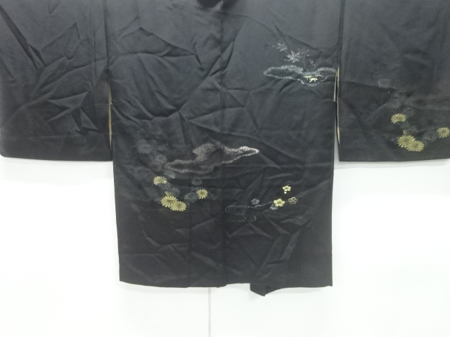JAPANESE HAORI COAT / WOVEN FLOWER 