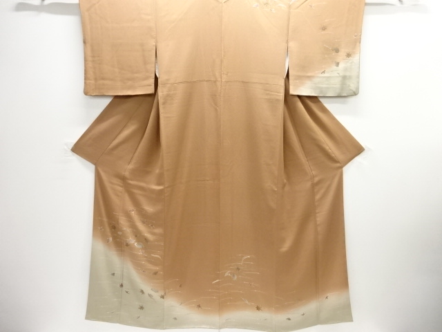 吹き寄せ模様刺繍訪問着