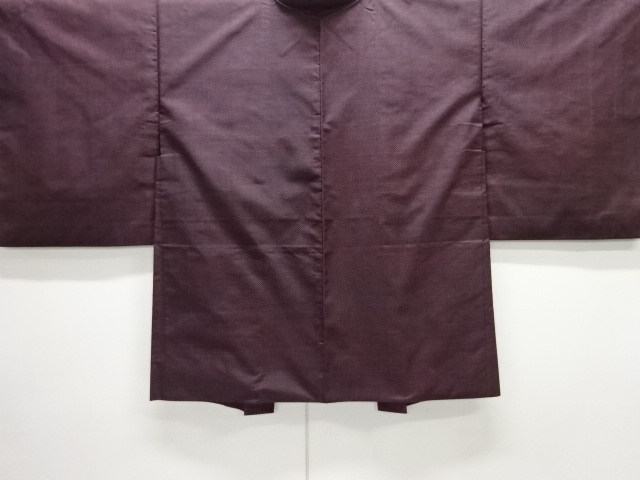 JAPANESE KIMONO / HAORI / SILK / DORO OSHIMA TSUMUGI