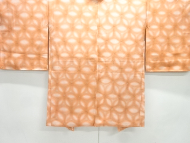 未使用品　変わり亀甲繋ぎ模様羽織