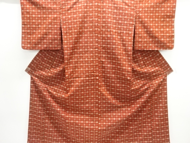 JAPANESE KIMONO / TSUMUGI / WOVEN GRID