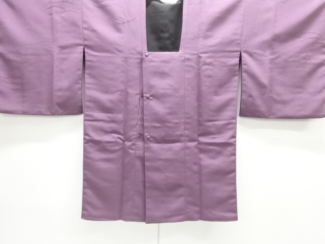 芝草模様織出しリバーシブル道行コート