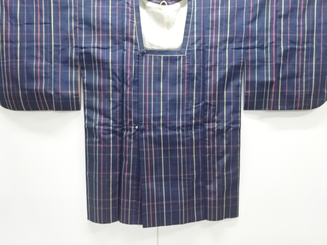 格子織出し道行コート