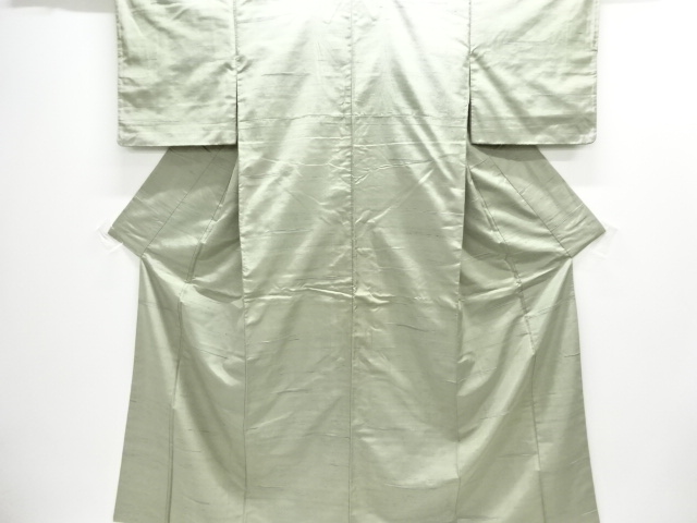 アンティーク　霞模様織出し節紬着物