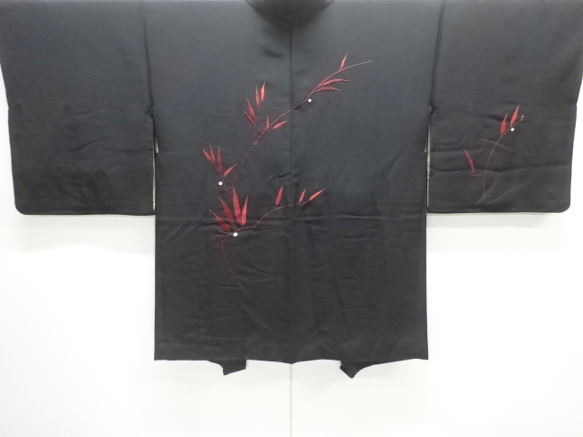 枝葉模様刺繍絵羽織