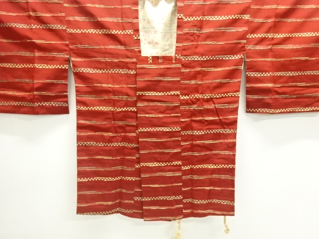 変わり横段模様織り出し道行コート