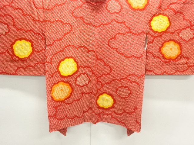 本総絞り雲に花模様絵羽織