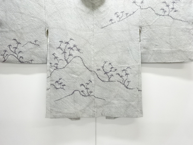 JAPANESE HAORI / ALL SHIBORI / PINE & DISTANT MOUNTAINS