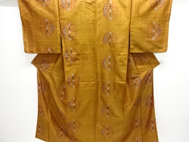 JAPANESE KIMONO / ANTIQUE KIMONO / TAISHO ROMAN STYLE / MEISEN / WOVEN ABSTRACT