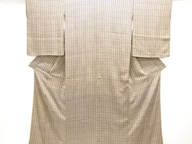 JAPANESE KIMONO / ANTIQUE KIMONO / SILK / KINSHA / ABSTRACT