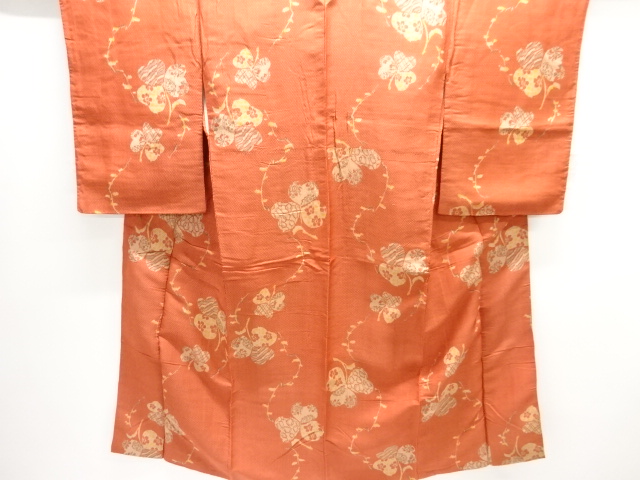 JAPANESE KIMONO / ANTIQUE KIMONO / TAISHO ROMAN STYLE / WOVEN LEAVES