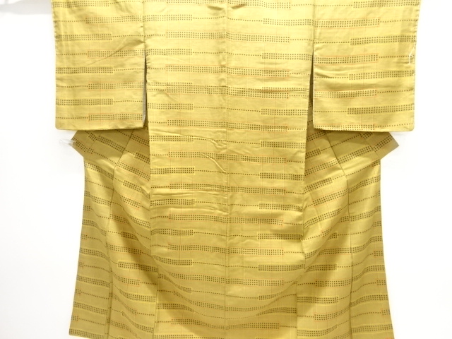 JAPANESE KIMONO / ANTIQUE KIMONO / TAISHO ROMAN STYLE / WOVEN KASURI PATTERN