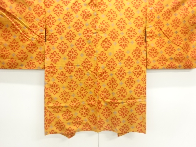 大正ロマン　花模様織り出し銘仙羽織