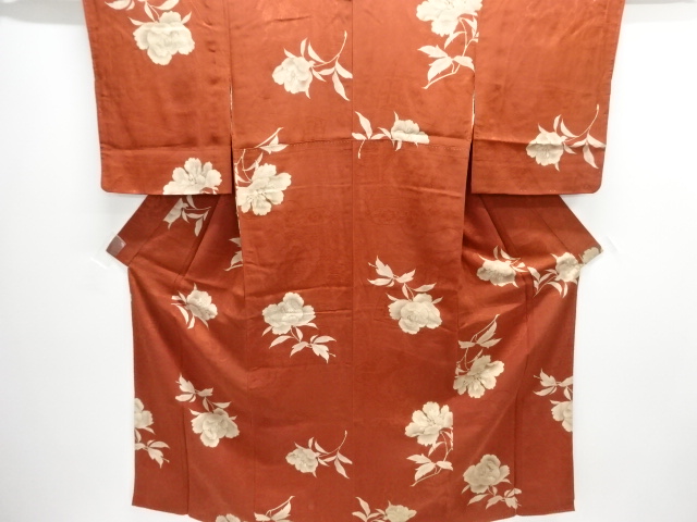 大正ロマン　紋錦紗枝花模様着物