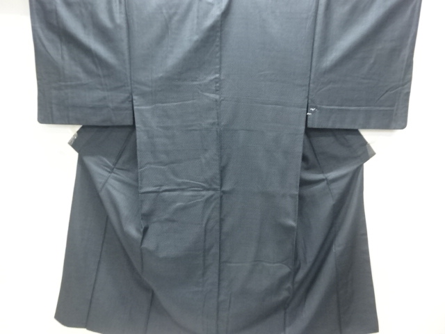 亀甲絣織出し西陣お召し男物着物アンサンブル（キングサイズ）