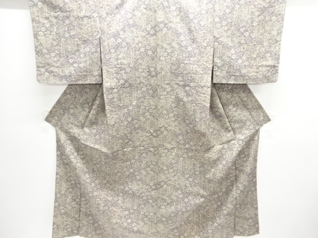 花更紗模様単衣着物