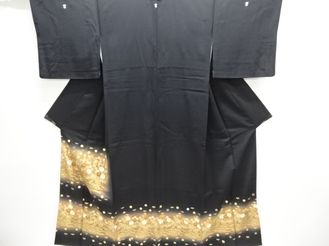 JAPANESE KIMONO / TOMESODE / AUTUMN FLOWERS