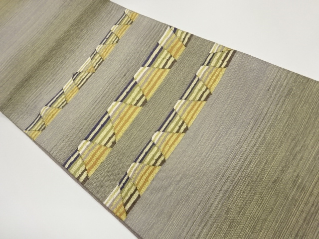JAPANESE FUKURO OBI / WOVEN ABSTRACT STRIPE