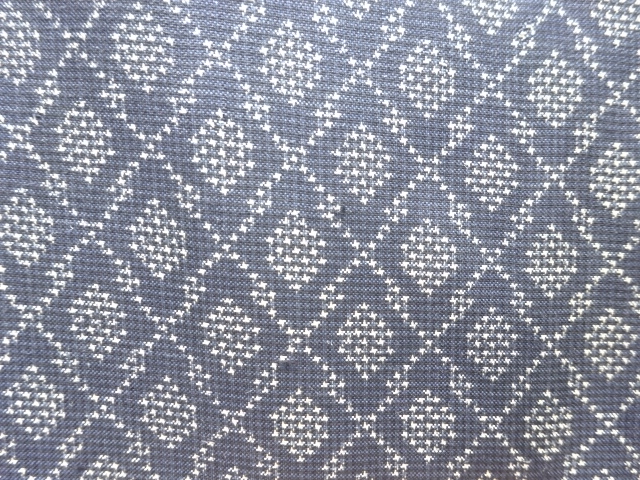 JAPANESE KIMONO / ANTIQUE KIMONO / SILK / DORO OSHIMA TSUMUGI / WOVEN MATSUKAWABISHI