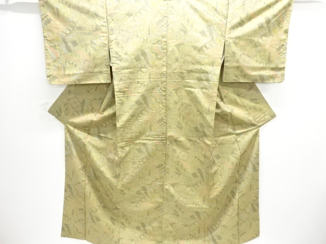 JAPANESE KIMONO / OMESHI / NISHIJIN-ORI / WOVEN FLORAL SARASA